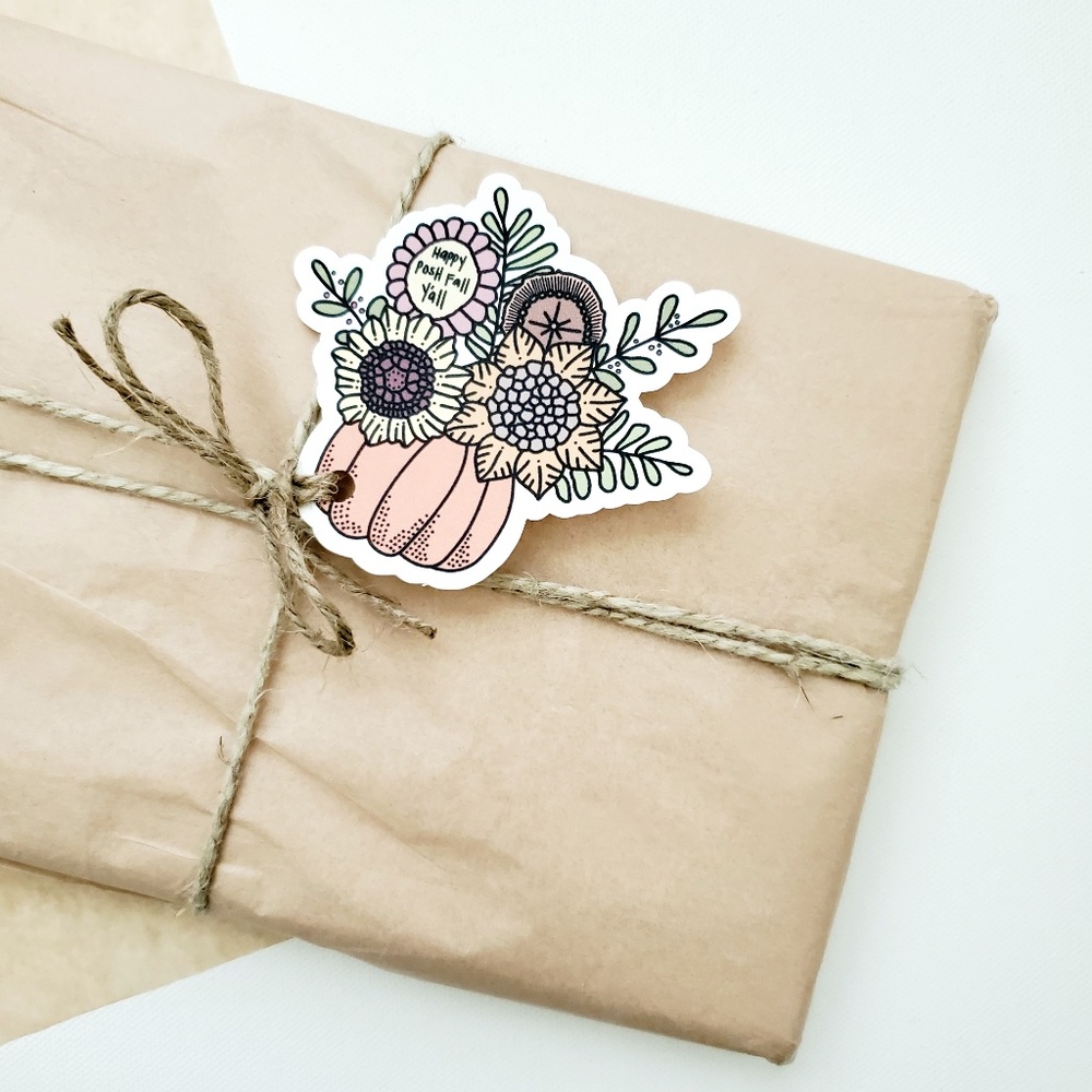 LB057 HANG TAGS Custom Poshmark Happy Fall Y'all Hang Tags Shipping [Price Firm]